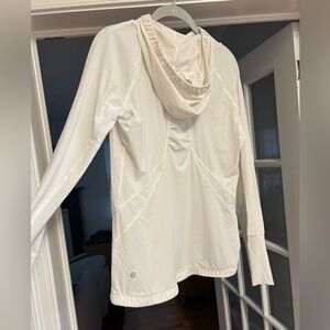 Lululemon White Pullover with hood